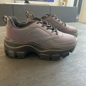 NBW light reflective platform shoes